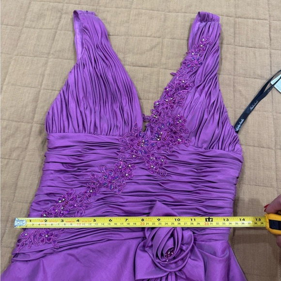 Elegant Purple Mini Dress - Picture 9 of 9